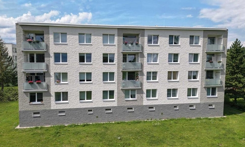 Fotografie realizací fasád pro bytový dům